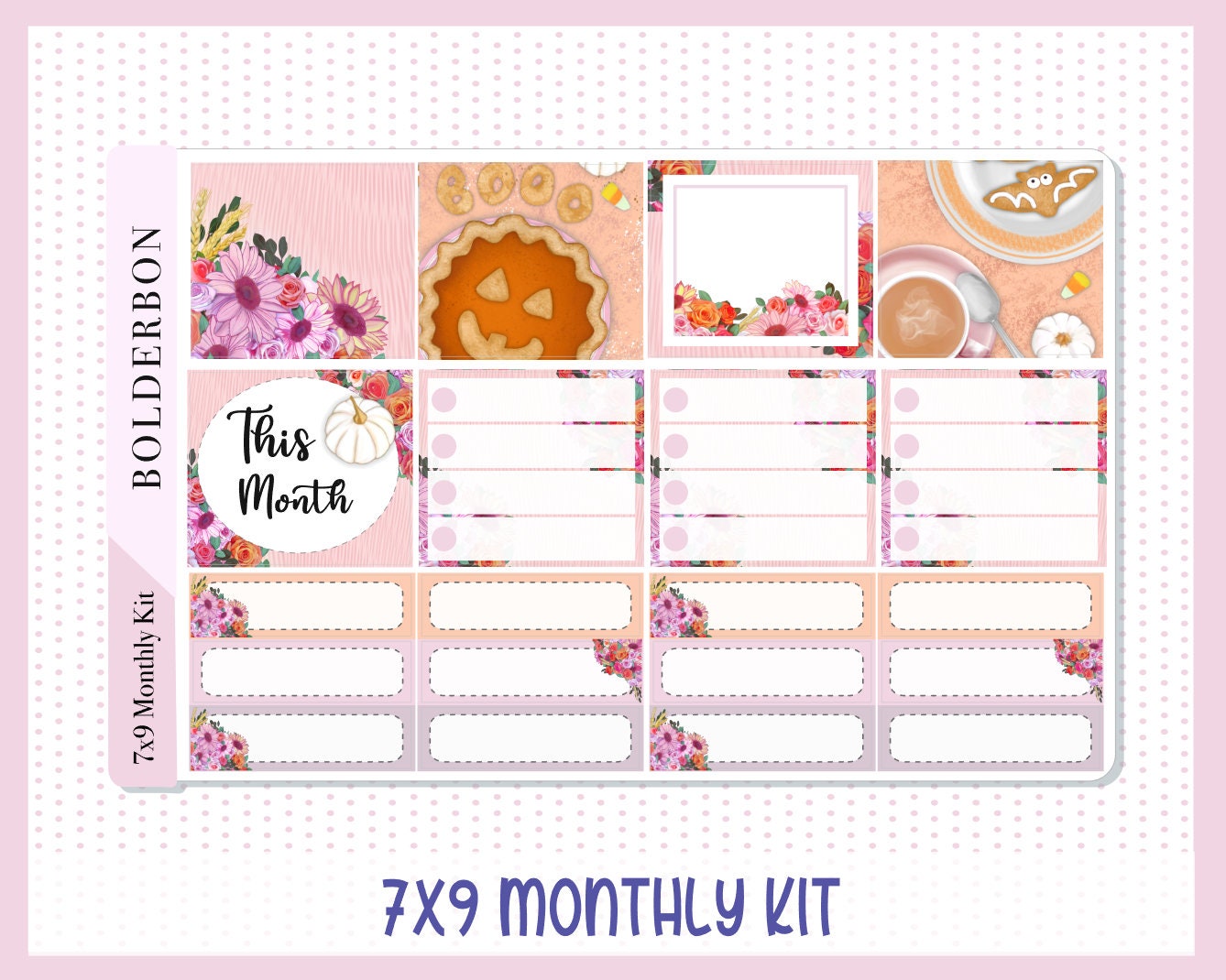 OCTOBER 7x9 Monthly Sticker Kit