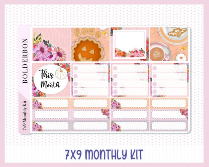 OCTOBER 7x9 Monthly Sticker Kit