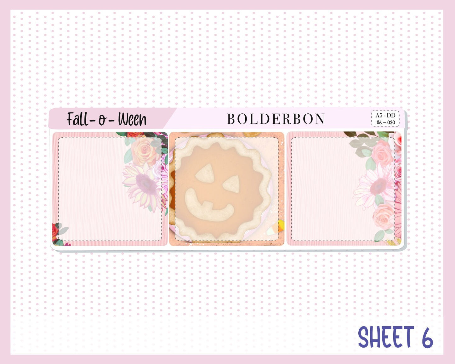 FALL 0' WEEN || A5 Daily Duo Planner Sticker Kit