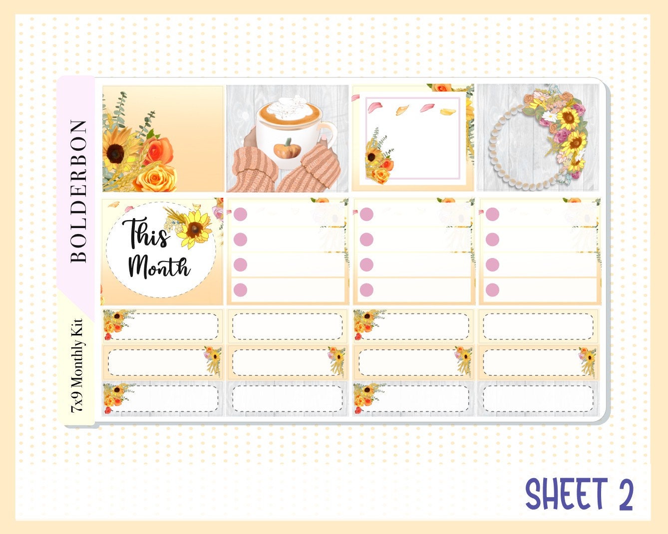 NOVEMBER 7x9 Monthly Sticker Kit