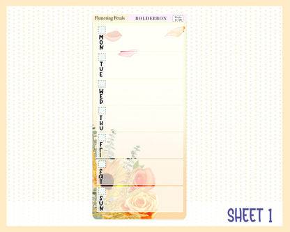 FLUTTERING PETALS || Hobonichi Weeks Planner Sticker Kit