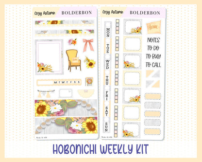 COZY AUTUMN || Hobonichi Weeks Planner Sticker Kit