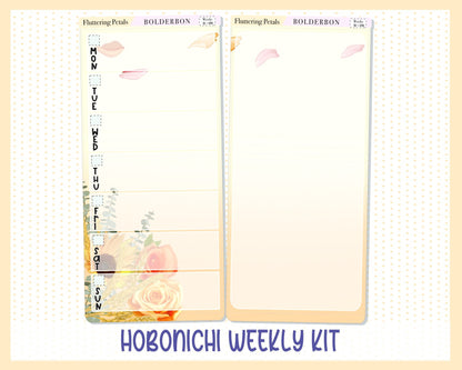 FLUTTERING PETALS || Hobonichi Weeks Planner Sticker Kit