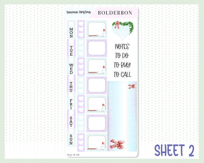 SNOWMAN CHRISTMAS || Hobonichi Weeks Planner Sticker Kit