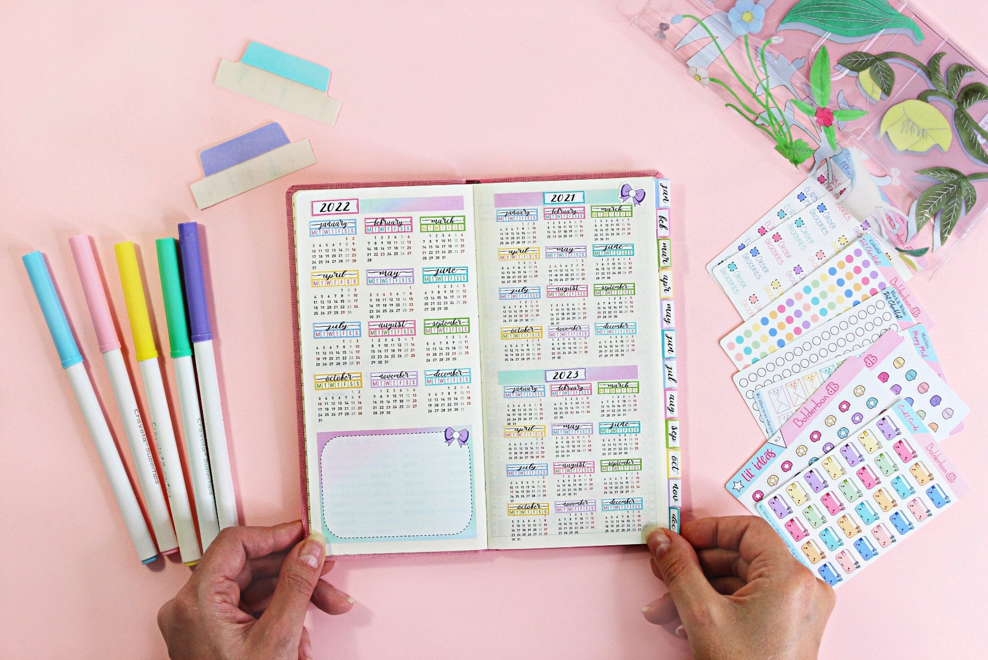 Hobonichi Weeks Foiled Year At A Glance 2024 - Pastel – Josephine Bow