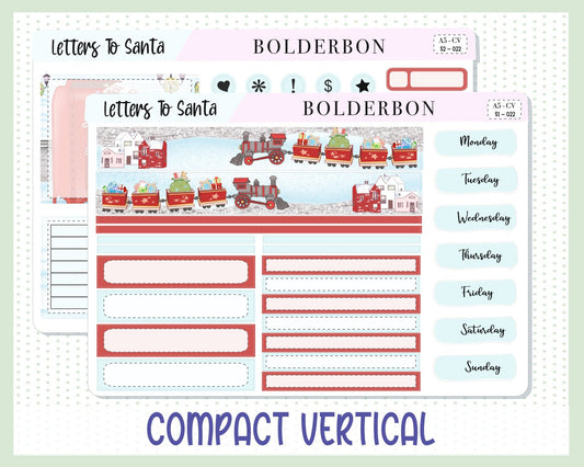 LETTERS TO SANTA || A5 Compact Vertical Planner Sticker Kit