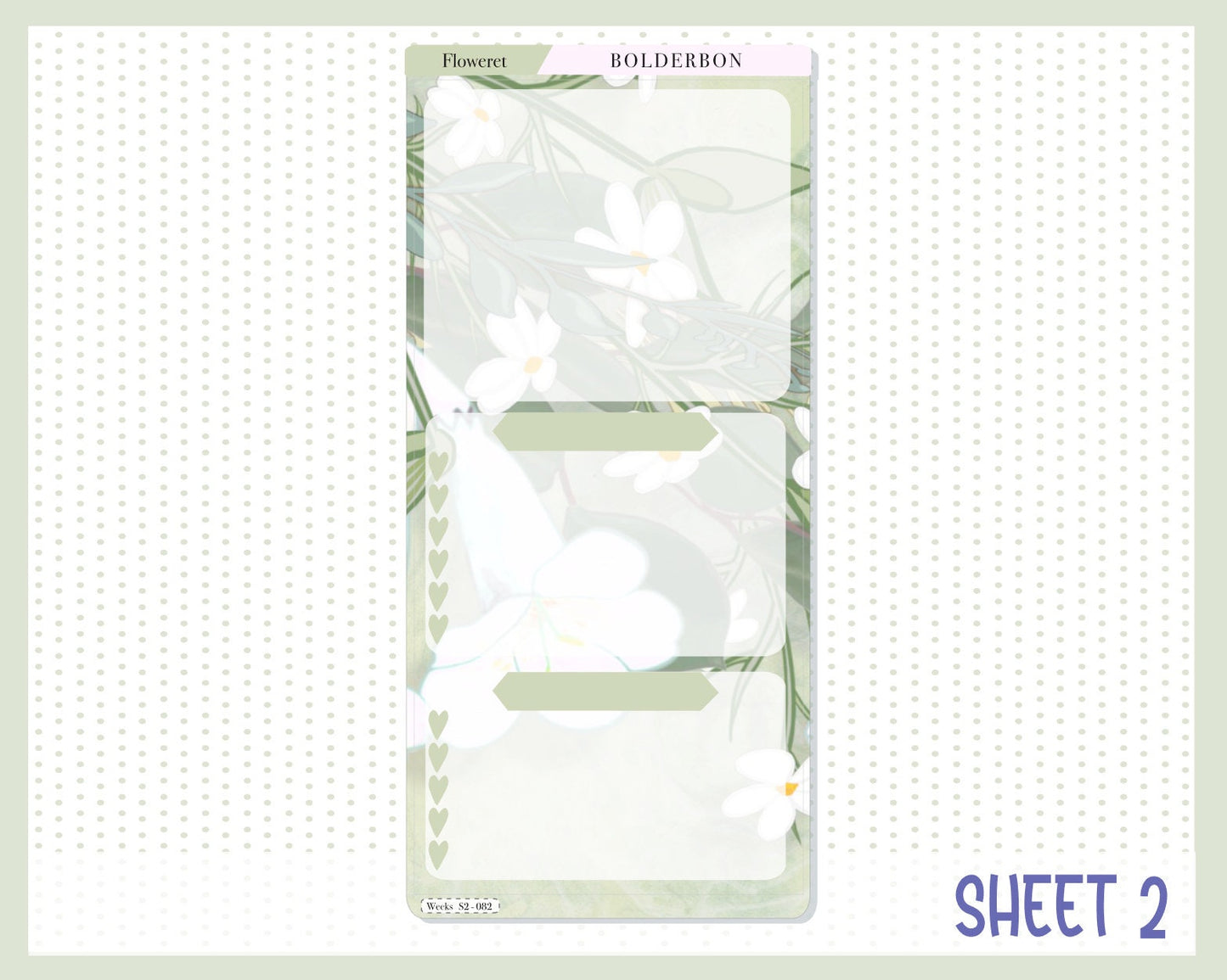 FLOWERET || Hobonichi Weeks Planner Sticker Kit