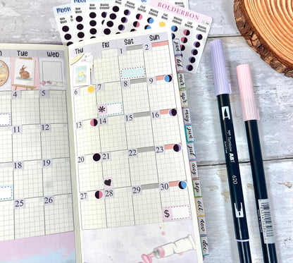 MOON PHASE || Planner Stickers