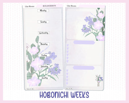 LILAC BLOOMS || Hobonichi Weeks Planner Sticker Kit