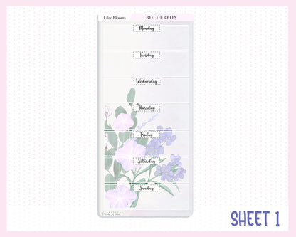 LILAC BLOOMS || Hobonichi Weeks Planner Sticker Kit