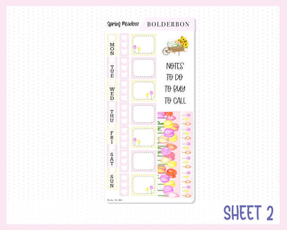 SPRING MEADOW || Hobonichi Weeks Planner Sticker Kit