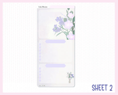 LILAC BLOOMS || Hobonichi Weeks Planner Sticker Kit