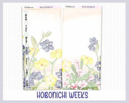 WILDFLOWERS || Hobonichi Weeks Planner Sticker Kit