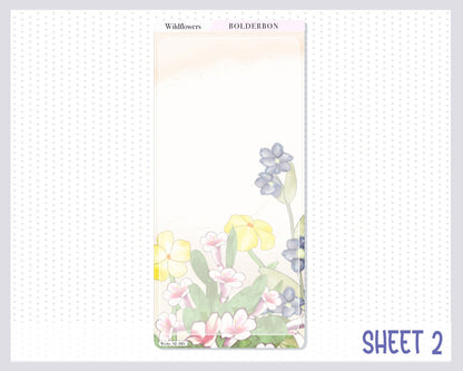 WILDFLOWERS || Hobonichi Weeks Planner Sticker Kit