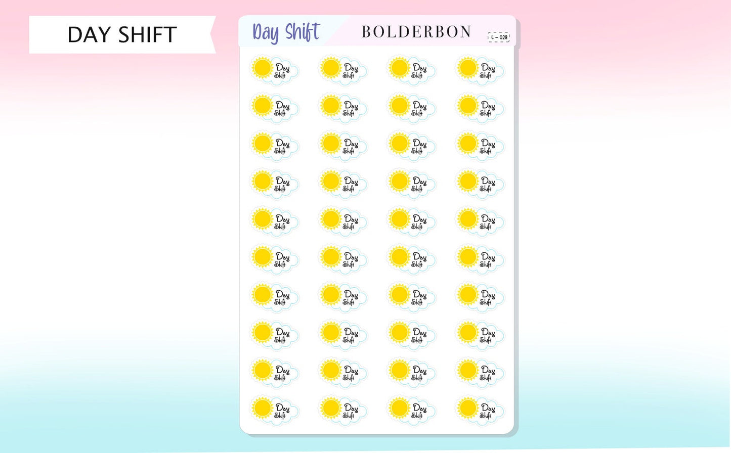 SHIFT STICKERS || Planner Stickers, Nurse Stickers, Doctor Shifts, Functional
