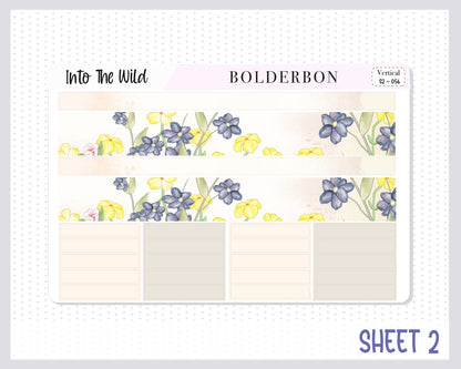 INTO THE WILD || 7x9 Vertical Planner Sticker Kit