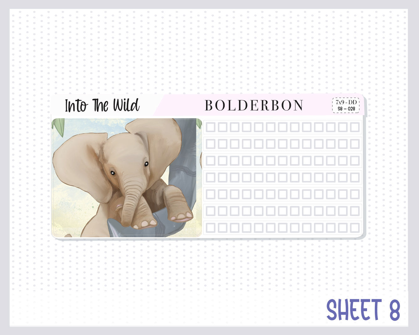 INTO THE WILD "7x9 Daily Duo" || Weekly Planner Sticker Kit for Erin Condren