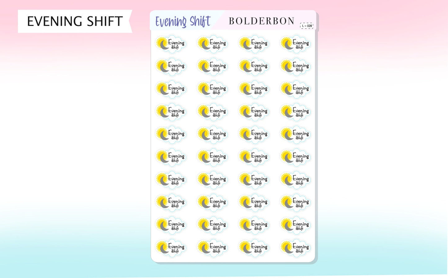 SHIFT STICKERS || Planner Stickers, Nurse Stickers, Doctor Shifts, Functional