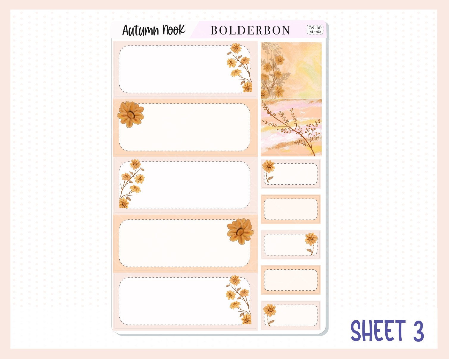 AUTUMN NOOK 7x9 Daily Duo || Fall Planner Sticker Kit for Erin Condren, Autumn